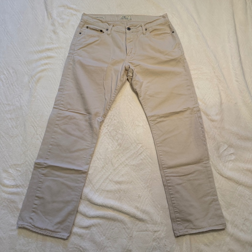 Lucky Brand pants - 221 Original Straight - W34 L32 - Light Tan/Cream